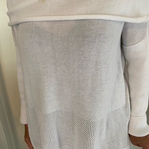 Planet by Lauren G white cotton oversized sweater